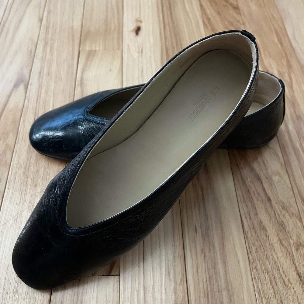 Black Women's Leather Flats & Loafers - Classic Slip-On